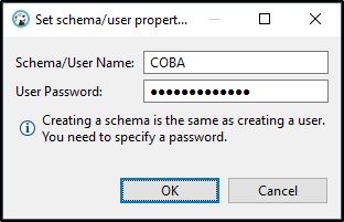 Mengisi Nama Schema dan Pass