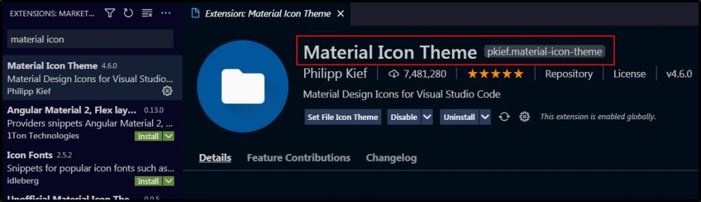 Material Icon Theme